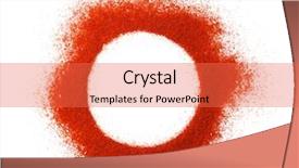  Presentation with chili - Slide deck with round frame made with chili background and a red colored foreground