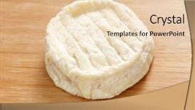  Presentation with ultra - Presentation theme enhanced with round of saint-marcellin french cheese on a cheeseboard the ultra-soft cow's milk cheese becomes increasingly runny as it ages and has a strong aroma background and a lemonade colored foreground