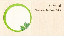  Presentation with green paper texture - Presentation theme enhanced with round-shape-hole-and-green background and a cream colored foreground