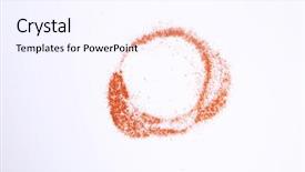  Presentation with chili - Slide deck enhanced with round shape of chili powder background and a sky blue colored foreground