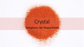  Presentation with chili - Amazing PPT theme having round shape of chili powder backdrop and a red colored foreground