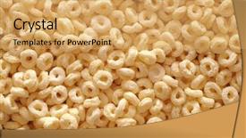  Presentation with abstract round shapes - Audience pleasing presentation theme consisting of abstract circular pink red - round shapes - can be backdrop and a yellow colored foreground