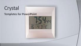  Presentation with clock - Colorful PPT theme enhanced with round sign new year - modern clock showing precise time backdrop and a  colored foreground