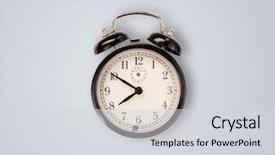  Presentation with clock - Audience pleasing PPT theme consisting of round sign new year - modern clock showing precise time backdrop and a light gray colored foreground