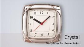  Presentation with time - Cool new theme with round sign new year - modern clock showing precise time backdrop and a  colored foreground