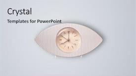  Presentation with clock - Slide set featuring round sign new year - modern clock showing precise time background and a  colored foreground