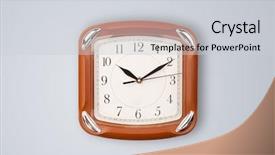  Presentation with time - Amazing slides having round sign new year - modern clock showing precise time backdrop and a  colored foreground