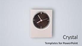  Presentation with clock - Audience pleasing slides consisting of round sign new year - modern clock showing precise time backdrop and a  colored foreground