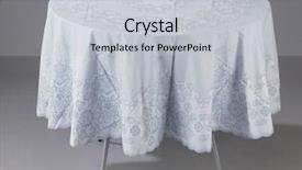  Presentation with round table - Cool new presentation with round table covered backdrop and a light gray colored foreground