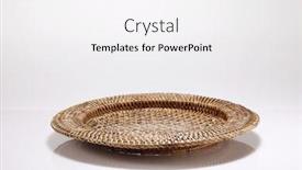  Presentation with abstract round shapes - Beautiful PPT theme featuring round-tray-on-the-white backdrop and a sky blue colored foreground