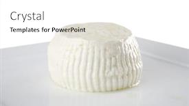  Presentation with white cheese - Amazing PPT layouts having round-white-soft-cheese backdrop and a white colored foreground