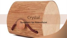  Presentation with closed - Presentation theme featuring round-wooden-box-closed-homemade background and a coral colored foreground