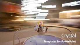  Presentation with roundabout - PPT layouts with having fun on the roundabout background and a coral colored foreground