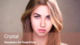  Presentation with roundabout - Cool new slides with studio light from a roundabout backdrop and a coral colored foreground