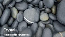  Presentation with tropical - Slide set enhanced with rounded-pebbles-at-the-tropical background and a dark gray colored foreground