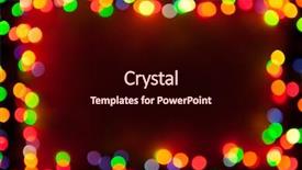  Presentation with lights - Colorful presentation design enhanced with rounded rectangle - bokeh lights frame backdrop and a wine colored foreground