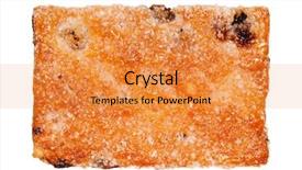  Presentation with cookie - Slides enhanced with rounded rectangle - close up delicious cookie background and a  colored foreground