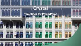  Presentation with colorful geometry - Beautiful theme featuring rounded rectangle - lots of colorful windows backdrop and a  colored foreground