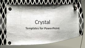  Presentation with metal sodium - Audience pleasing PPT layouts consisting of rounded rectangle - metal template background backdrop and a  colored foreground