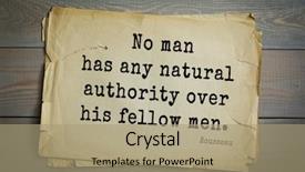  Presentation with enlightenment - Slides having rousseau french philosopher writer thinker background and a coral colored foreground