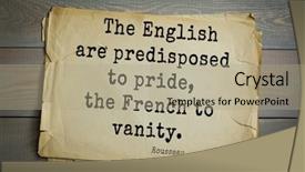  Presentation with philosopher - Slide deck featuring rousseau french philosopher writer thinker background and a mint green colored foreground