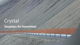  Presentation with route - Theme having route-1-or-ring-road background and a gray colored foreground