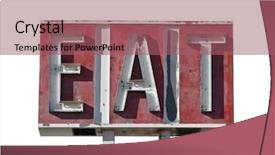  Presentation with eat - Slide deck featuring route 66 - eat sign ruin along background and a violet colored foreground