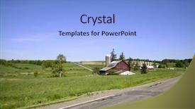  Presentation with route - PPT theme having route-6 background and a light blue colored foreground