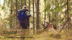  Presentation with boot camp certificate of completion - Theme consisting of route free - camp adventure traveling and friendship background and a gold colored foreground