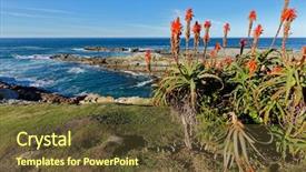  Presentation with route - Beautiful slide deck featuring route national park south africa backdrop and a tawny brown colored foreground