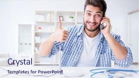  Presentation with fast speed broadband accelerate internet - Beautiful theme featuring router - man enjoying fast internet connection backdrop and a sky blue colored foreground