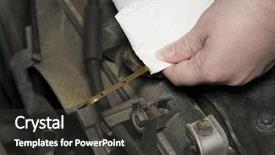  Presentation with maintenance - Beautiful PPT theme featuring  backdrop and a  colored foreground