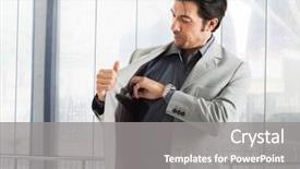  Presentation with e wallet - Presentation theme consisting of rov - portrait of a man taking background and a gray colored foreground