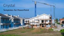  Presentation with construction cranes - 