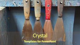  Presentation with paint industry - PPT layouts enhanced with row at a printing background and a violet colored foreground