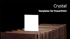  Presentation with books - PPT layouts enhanced with row-of-books-holds background and a black colored foreground