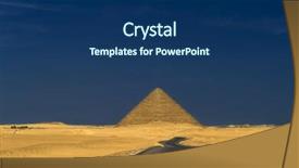  Presentation with tourists - PPT layouts featuring row of camels transport tourists in front of all of the dakshur pyramids in cairo egypt background and a navy blue colored foreground