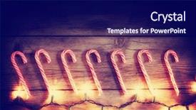  Presentation with candy canes - Cool new theme with candy canes and christmas backdrop and a navy blue colored foreground