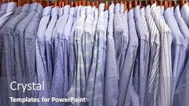  Presentation with hang - Beautiful slide set featuring row-of-clothes-hang backdrop and a ocean colored foreground