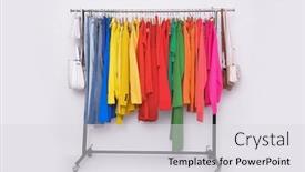  Presentation with hell - Colorful presentation theme enhanced with row-of-colorful-different-red backdrop and a light gray colored foreground