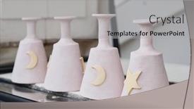  Presentation with clay - Presentation theme with row-of-four-white-clay background and a light gray colored foreground