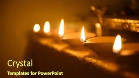  Presentation with diwali - PPT layouts enhanced with row of illuminated diyas diwali background and a tawny brown colored foreground