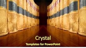  Presentation with leather - Presentation design consisting of row of old leather law background and a tawny brown colored foreground