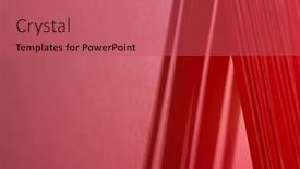  Presentation with lean - Presentation design enhanced with row-of-red-plastic-drinking background and a red colored foreground