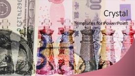  Presentation with chess pieces - Cool new PPT theme with row of transparent king chess backdrop and a lemonade colored foreground