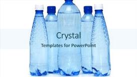  Presentation with lotus flower white water lily - PPT theme enhanced with row of water bottle isolated background and a light blue colored foreground