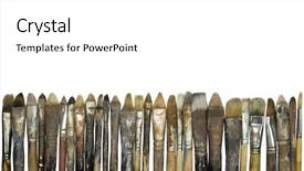  Presentation with clipping - Amazing PPT theme having row with clipping path backdrop and a white colored foreground