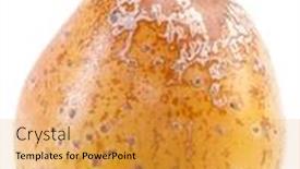  Presentation with fruit - Beautiful slide deck featuring rowan-berry-fruit-sorbus-domestica backdrop and a yellow colored foreground