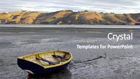  Presentation with tide - Cool new slides with rowboat at low tide - otago peninsula backdrop and a gray colored foreground