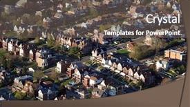  Presentation with rowing - Colorful PPT layouts enhanced with rowing afternoon - older working class neighborhood backdrop and a gray colored foreground